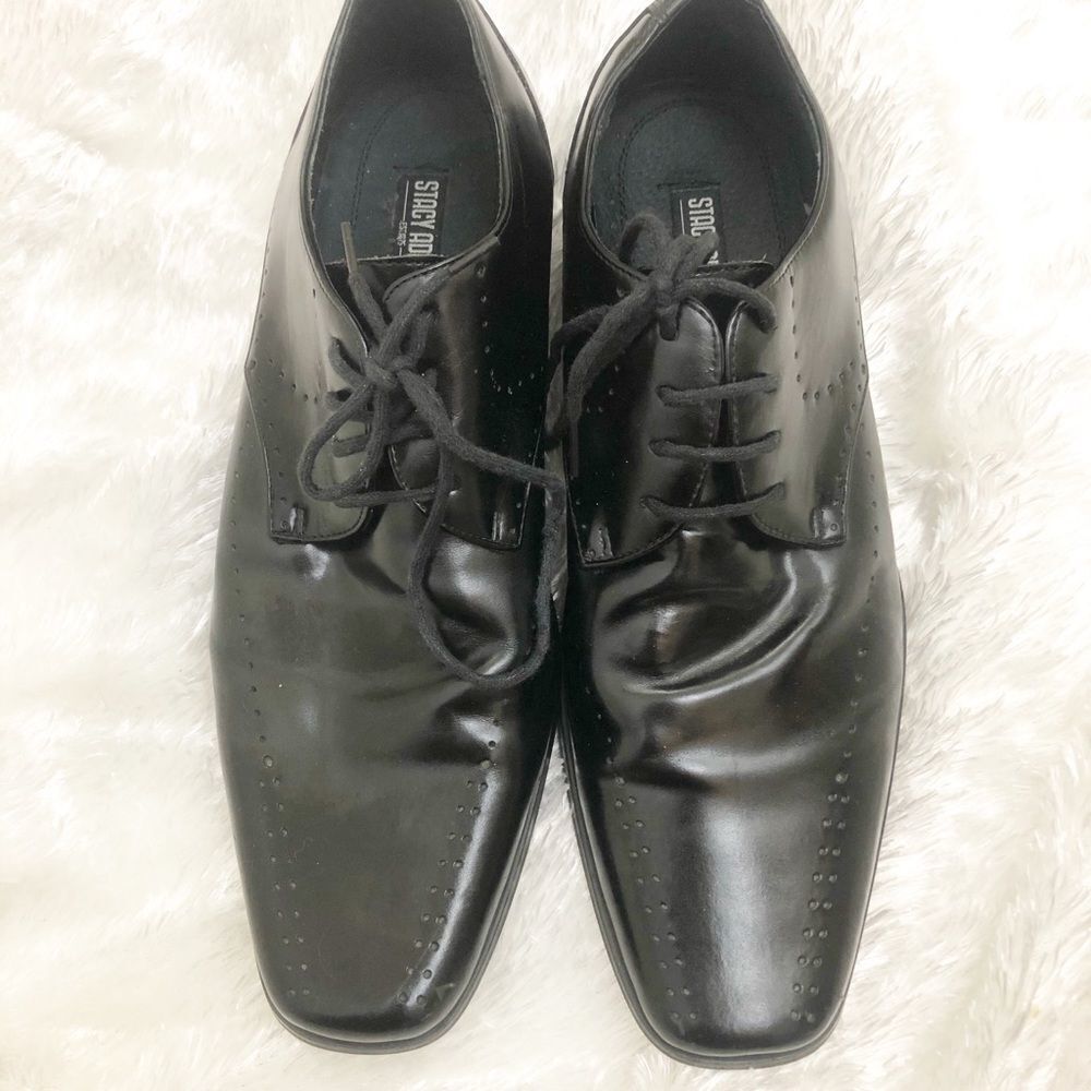 Stacy Adams Atwell Plain Toe Black Oxford 10m